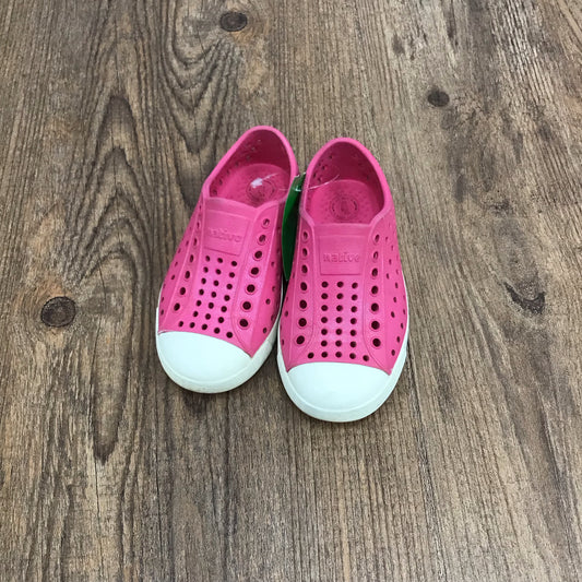 Pink Natives Kids Sandals Size 8