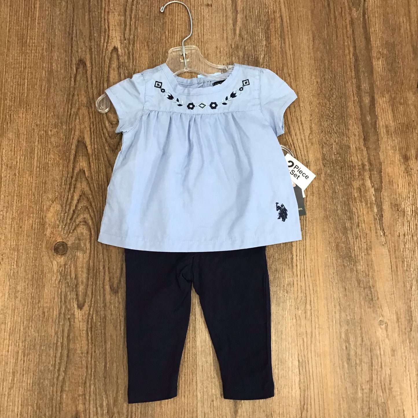 Infant Size 6-9 Month US Polo Assn Outfit 2 Piece