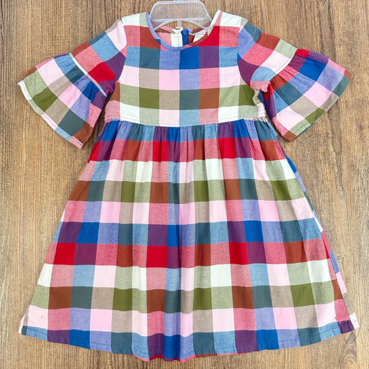 Pink Chicken Size 7 Plaid Dress