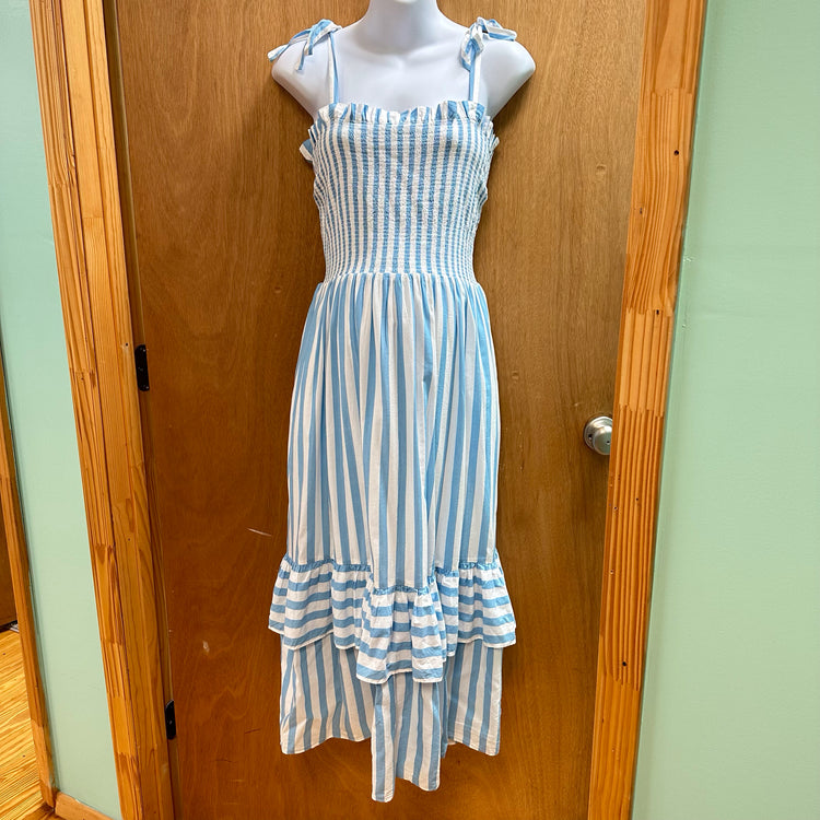NEW Draper James Size XL Blue & White Striped Maternity Dress
