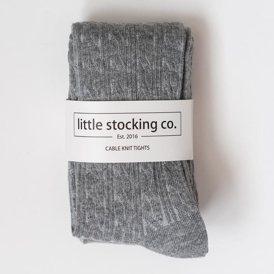 Cable Knit Tights Size 3yr - 4yr Grey