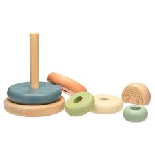 Rainbow Wood Stacking Toy